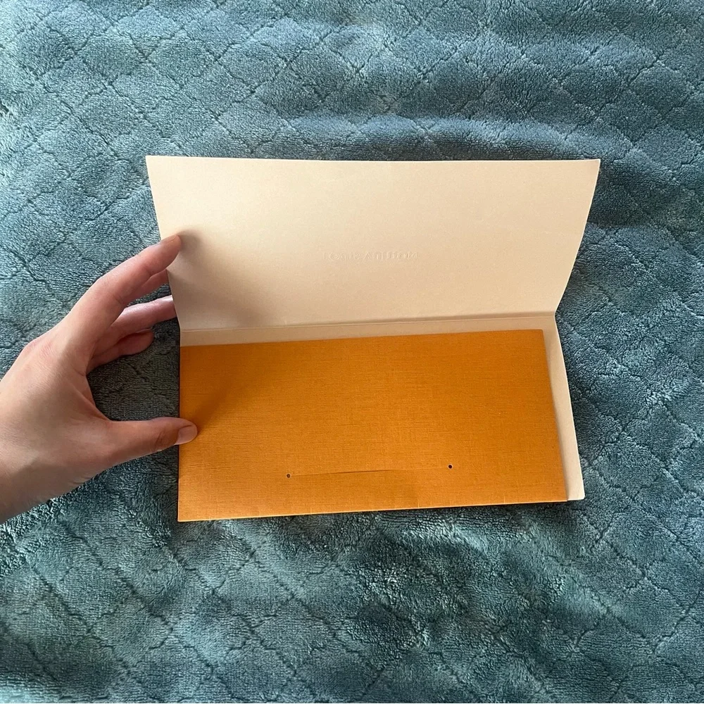Louis Vuitton Orange Paper Receipt Holder‎